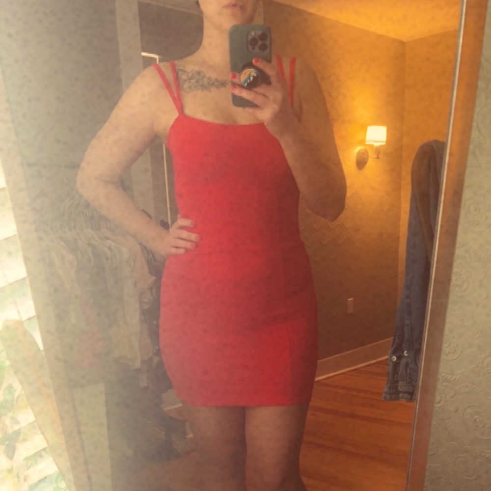 Size medium/small Ambiance Red dress. Think Posh Spice! Great girls night dress